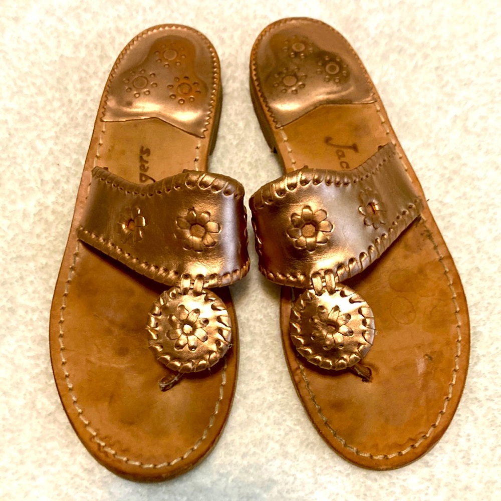 Jack Rogers Rose Gold Sandals Final Price